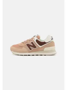 New Balance: Розовые кроссовки  574