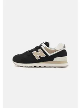 New Balance: Чёрные кеды  574