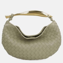 Bottega Veneta: Бежевая сумка 