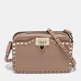 Valentino: Розовая сумка через плечо  Rockstud