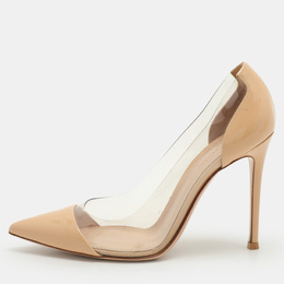 Gianvito Rossi: Бежевые туфли  Plexi