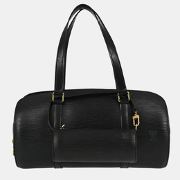 Louis Vuitton: Чёрная сумка  Épi
