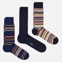 Paul Smith: Синие носки  Signature Stripe