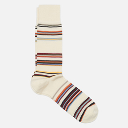 Paul Smith: Бежевые носки  Signature Stripe