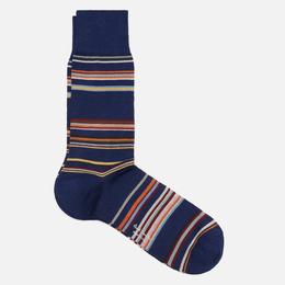 Paul Smith: Синие носки  Signature Stripe