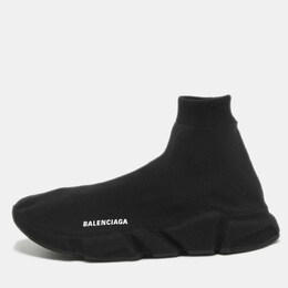 Balenciaga: Чёрные кроссовки  Speed