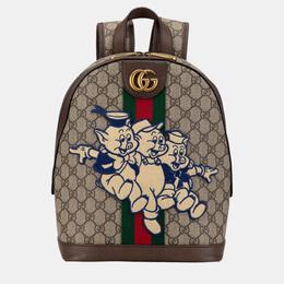 Gucci: Бежевый рюкзак  GG Supreme