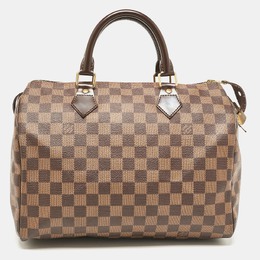 Louis Vuitton: Коричневая сумка  Speedy 30