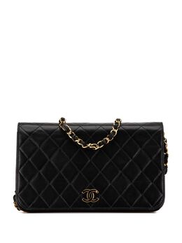 CHANEL Pre-Owned: Чёрная сумка через плечо 