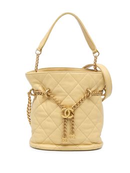 CHANEL Pre-Owned: Жёлтая сумка 