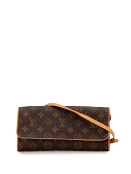 Louis Vuitton Pre-Owned: Коричневая сумка через плечо 