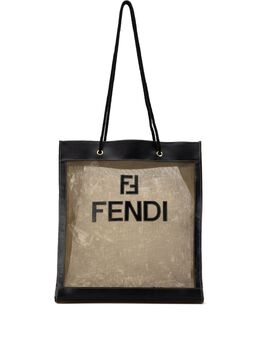 Fendi Pre-Owned: Коричневая сумка-шоппер 