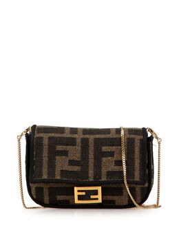 Fendi Pre-Owned: Коричневая сумка через плечо 