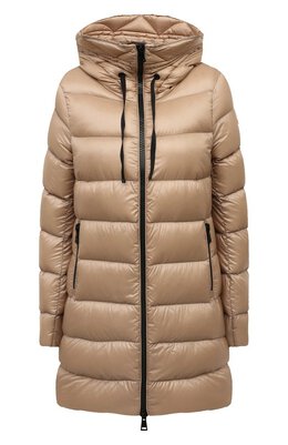 Moncler: Пуховик  Suyen с капюшоном