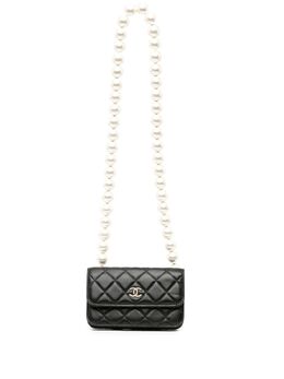 CHANEL Pre-Owned: Чёрная сумка через плечо 