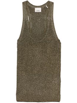ISABEL MARANT: Майка цвета хаки 