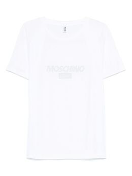 Moschino: Белая футболка 