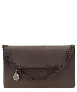 Stella McCartney: Коричневая сумка  Falabella Mini