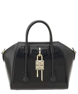 Givenchy: Чёрная сумка  Antigona Lock