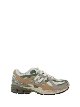New Balance: Бежевые кроссовки 