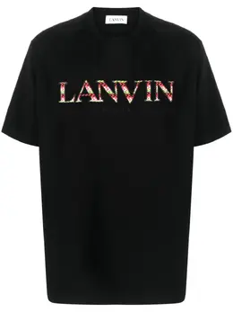 Lanvin: Чёрная футболка 