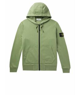 STONE ISLAND: Зелёная толстовка 