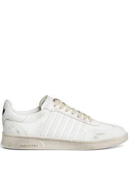 DSQUARED2: Белые кроссовки  Boxer