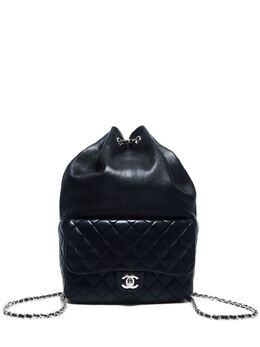 CHANEL Pre-Owned: Чёрный рюкзак 