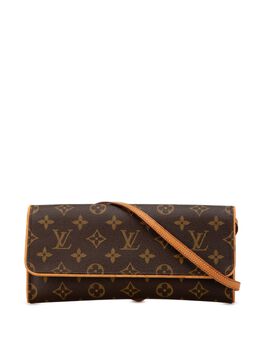 Louis Vuitton Pre-Owned: Коричневая сумка через плечо 