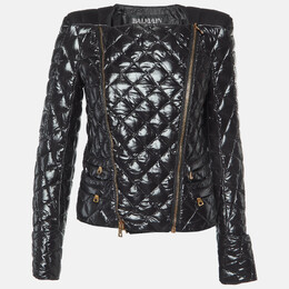 Balmain: Чёрная куртка 