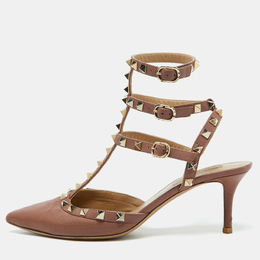 Valentino: Розовые туфли  Rockstud