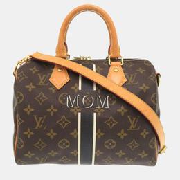 Louis Vuitton: Коричневая сумка  Speedy 25