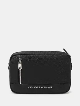 Armani Exchange: Чёрная сумка 