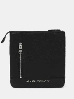 Armani Exchange: Чёрная сумка 