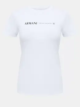 Armani Exchange: Белая футболка 