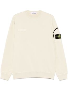 Stone Island: Бежевый свитшот  Compass