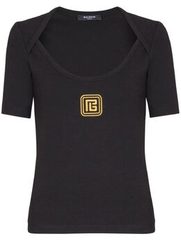 Balmain: Чёрная футболка  PB