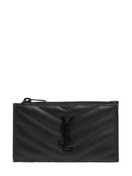 SAINT LAURENT: Чёрный картхолдер  Monogram