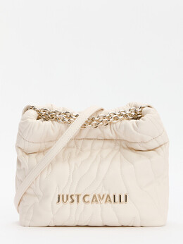 Just Cavalli: Бежевая спортивная сумка 