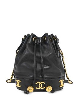 CHANEL Pre-Owned: Чёрная сумка 