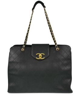 CHANEL Pre-Owned: Чёрная сумка 