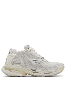 Balenciaga: Белые кроссовки  Runner