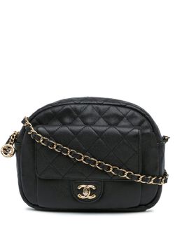 CHANEL Pre-Owned: Чёрная сумка через плечо 