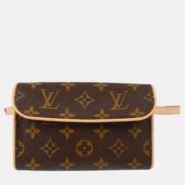 Louis Vuitton: Коричневая сумка  Florentine