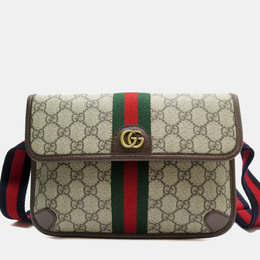 Gucci: Бежевая сумка  GG Supreme