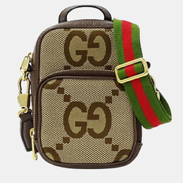 Gucci: Коричневая сумка  GG