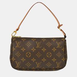 Louis Vuitton: Коричневая сумка  Pochette Accessoires