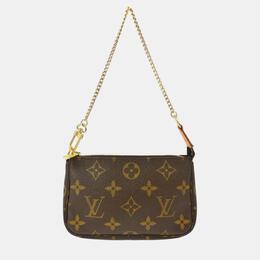 Louis Vuitton: Коричневая сумка  Pochette Accessoires