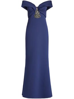 Badgley Mischka: Синее платье 