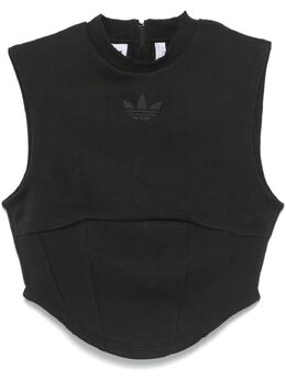 adidas: Чёрная майка 